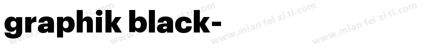 graphik black字体转换